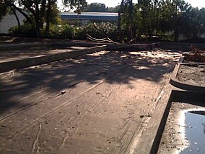 Geotextile placement